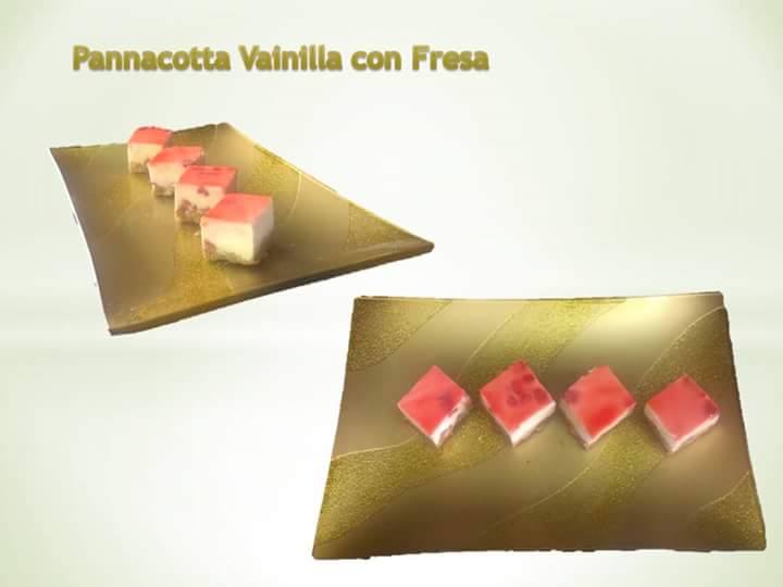 Pannacotta Vainilla con fresa